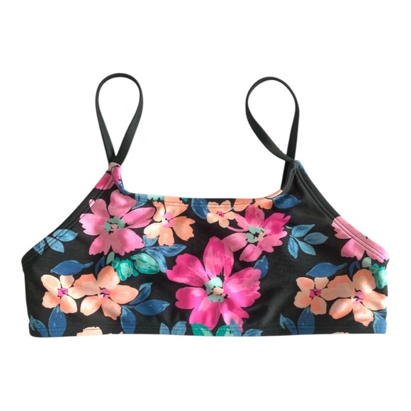 art class Floral Bikini Top - Black, Pink, Blue - Picture 4 of 9